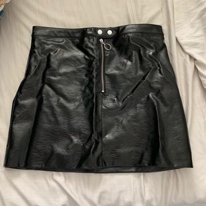 H&M Patent Skirt
